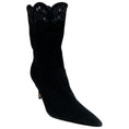 Load image into Gallery viewer, Arteana Black Suede Eyelet Ankle Boots

