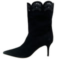 Load image into Gallery viewer, Arteana Black Suede Eyelet Ankle Boots
