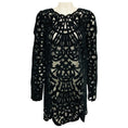 Load image into Gallery viewer, Sea New York Dark Black Dana Embroidered Velvet Dress
