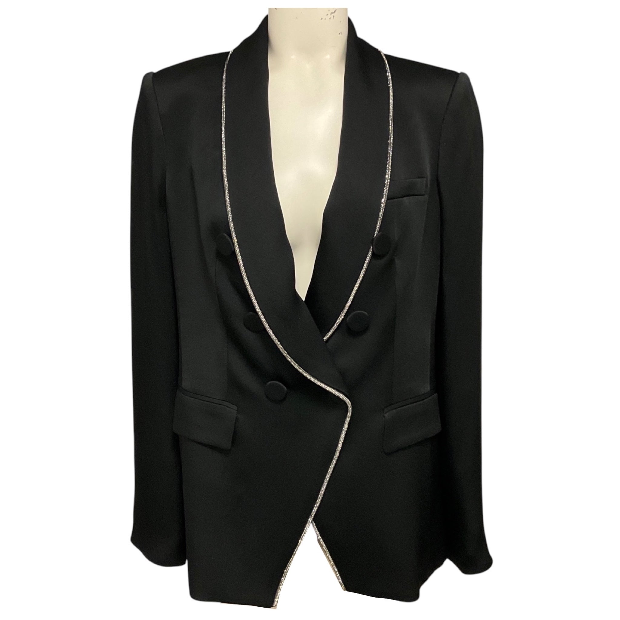 Veronica Beard Black Jagger Dickey Jacket