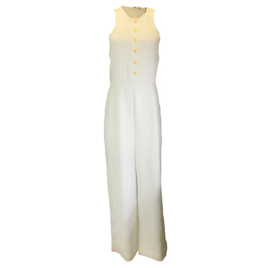 Proenza Schouler White Label Off-White Sleeveless Crepe Jumpsuit