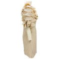 Load image into Gallery viewer, Valentino Ivory / Black Ruffled Polka Dot Print Crepe Cocktail Dress
