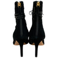 Load image into Gallery viewer, Arteana Black Suede / Lace Ankle Wrap Booties
