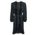 Load image into Gallery viewer, Zimmermann Black / Beige Polka Dot Print Long Sleeved Chiffon Dress
