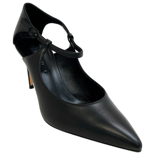Casadei Black Leather Samurai Julia Pumps
