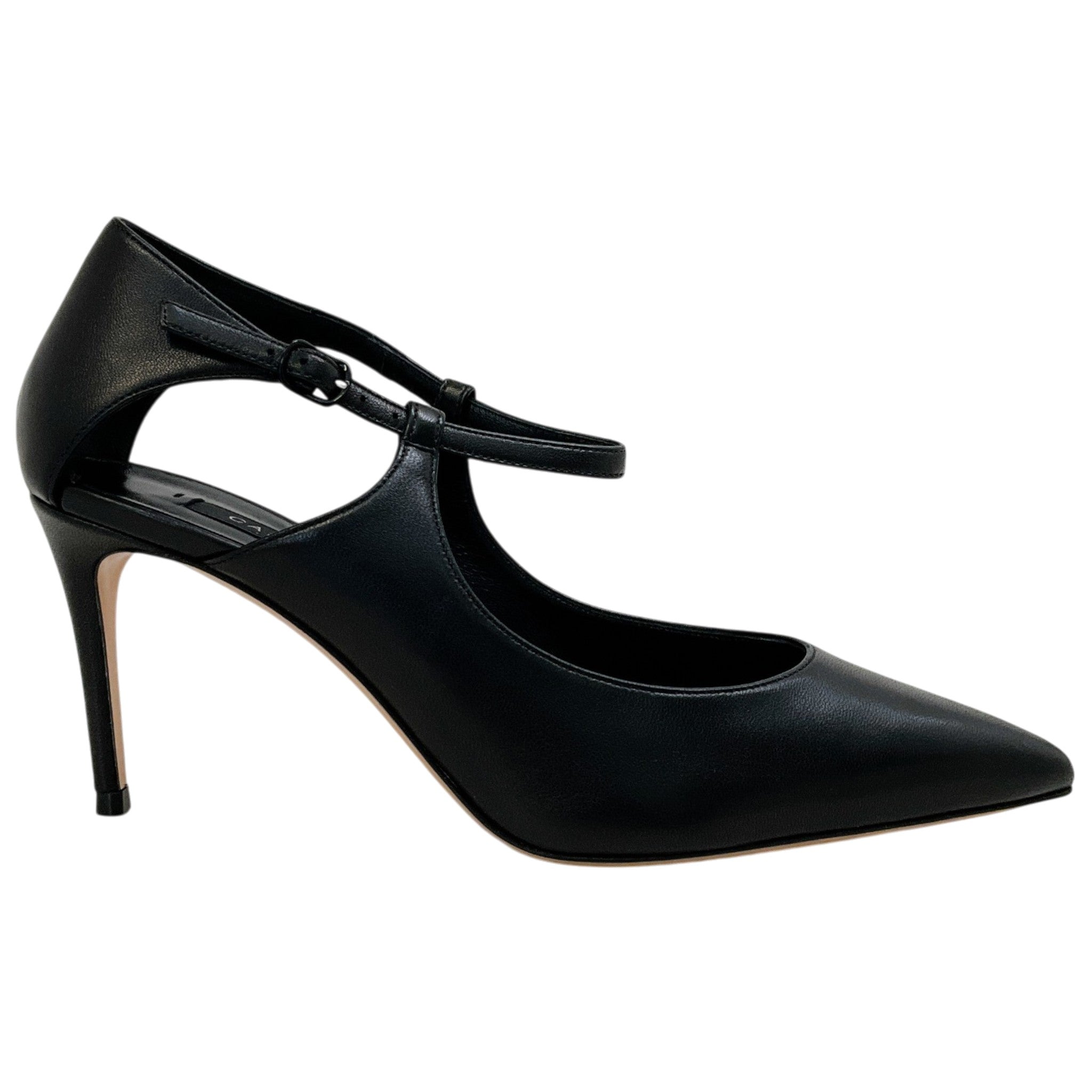 Casadei Black Leather Samurai Julia Pumps