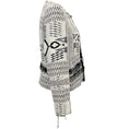 Load image into Gallery viewer, Iro Black / White Knit Print Open Front Kerr Jacket
