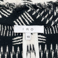 Load image into Gallery viewer, Iro Black / White Knit Print Open Front Kerr Jacket
