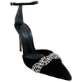 Load image into Gallery viewer, Alexandre Birman Black Suede Lisa Jeweled Pumps
