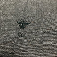 Load image into Gallery viewer, Christian Dior Grey / Black Bee Embroidered Cotton Twill Jacket
