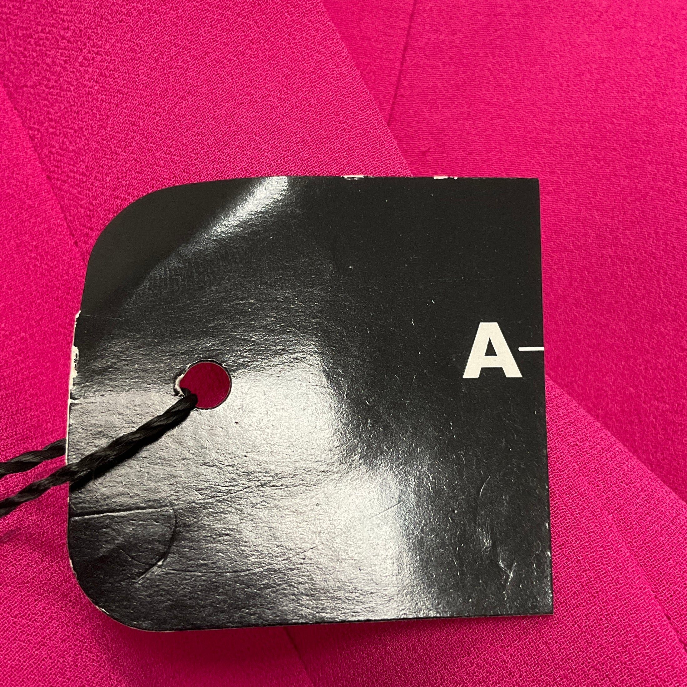 Akris Hot Pink Pleated Silk Chiffon Dress