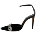 Load image into Gallery viewer, Alexandre Birman Black Suede Lisa Jeweled Pumps
