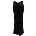 Load image into Gallery viewer, Alexander McQueen Black 2024 Fold Over Waist Tailored Trousers
