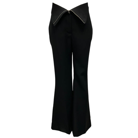 Alexander McQueen Black 2024 Fold Over Waist Tailored Trousers