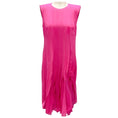 Load image into Gallery viewer, Akris Hot Pink Pleated Silk Chiffon Dress
