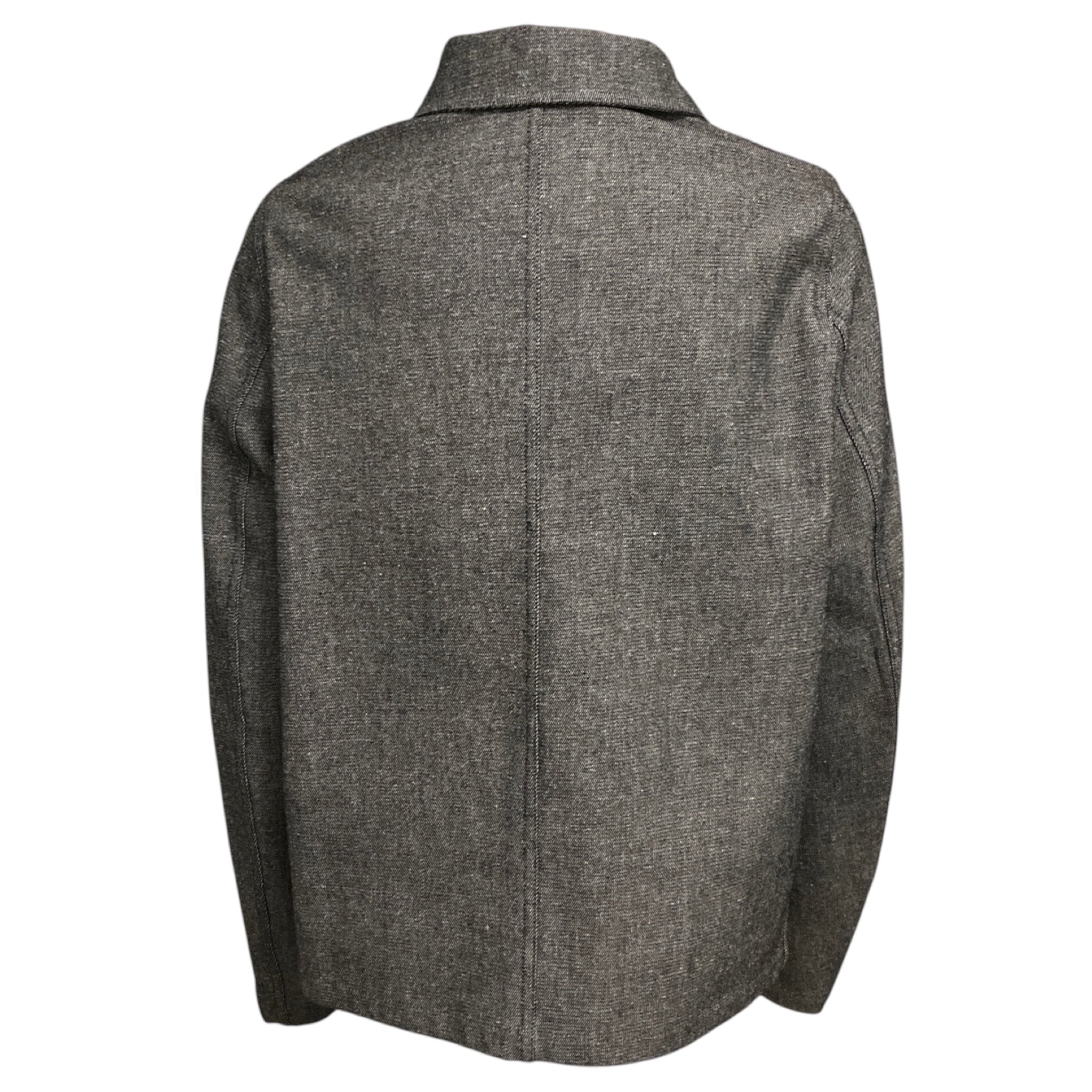 Christian Dior Grey / Black Bee Embroidered Cotton Twill Jacket