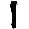 Load image into Gallery viewer, Alexander McQueen Black 2024 Fold Over Waist Tailored Trousers
