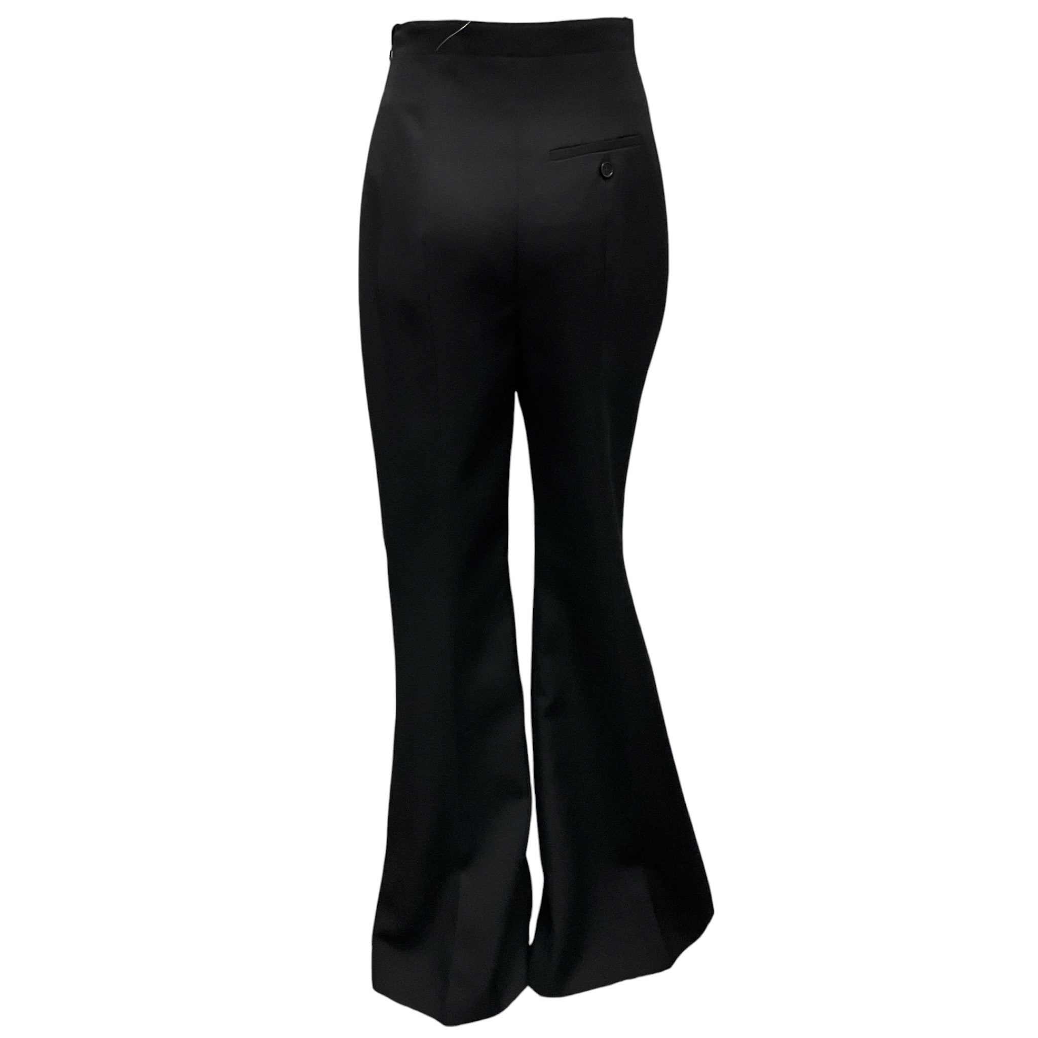 Alexander McQueen Black 2024 Fold Over Waist Tailored Trousers