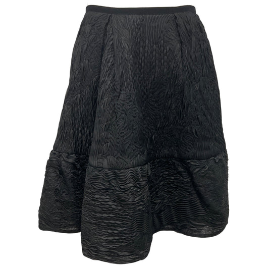 Erdem Black Textured Levia Skirt