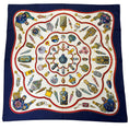 Load image into Gallery viewer, Hermes Navy Blue / White / Red Qu' Importe le Flacon Print Square Silk Twill Scarf
