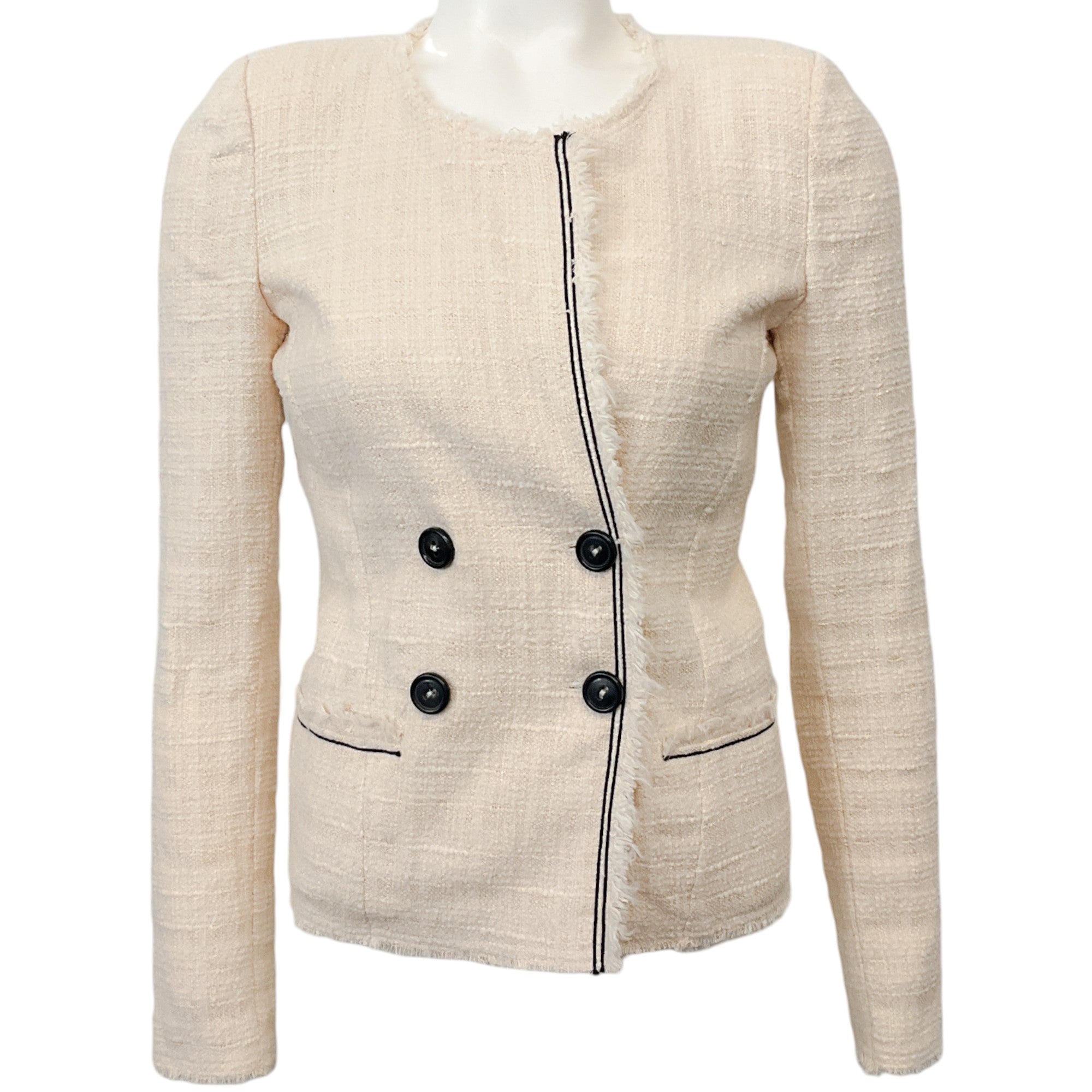 Isabel Marant Etoile Ivory Boucle Double Breasted Jacket
