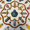 Load image into Gallery viewer, Hermes Navy Blue / White / Red Qu' Importe le Flacon Print Square Silk Twill Scarf
