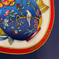 Load image into Gallery viewer, Hermes Navy Blue / White / Red Qu' Importe le Flacon Print Square Silk Twill Scarf
