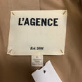 Load image into Gallery viewer, L'Agence Tan / Charcoal Grey Stripe Chamberlain Pinstripe Blazer
