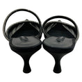 Load image into Gallery viewer, Casadei Black Mesh Mimi Mules with Crystals
