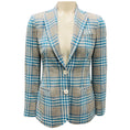 Load image into Gallery viewer, Kiton Grey / Blue Plaid Wool Blazer

