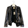 Load image into Gallery viewer, L'Agence Matte Black Kenzie Double Breasted Sequin Blazer
