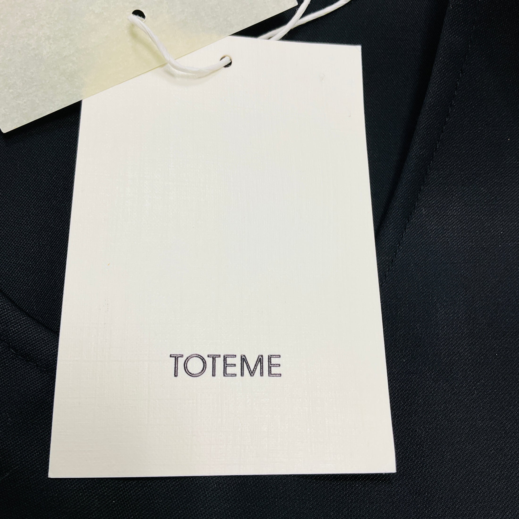 Toteme Black Viscose Cotton Scoop Neck Dress