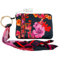 Load image into Gallery viewer, Camilla Black / Pink Floral Cosmetic Pouch
