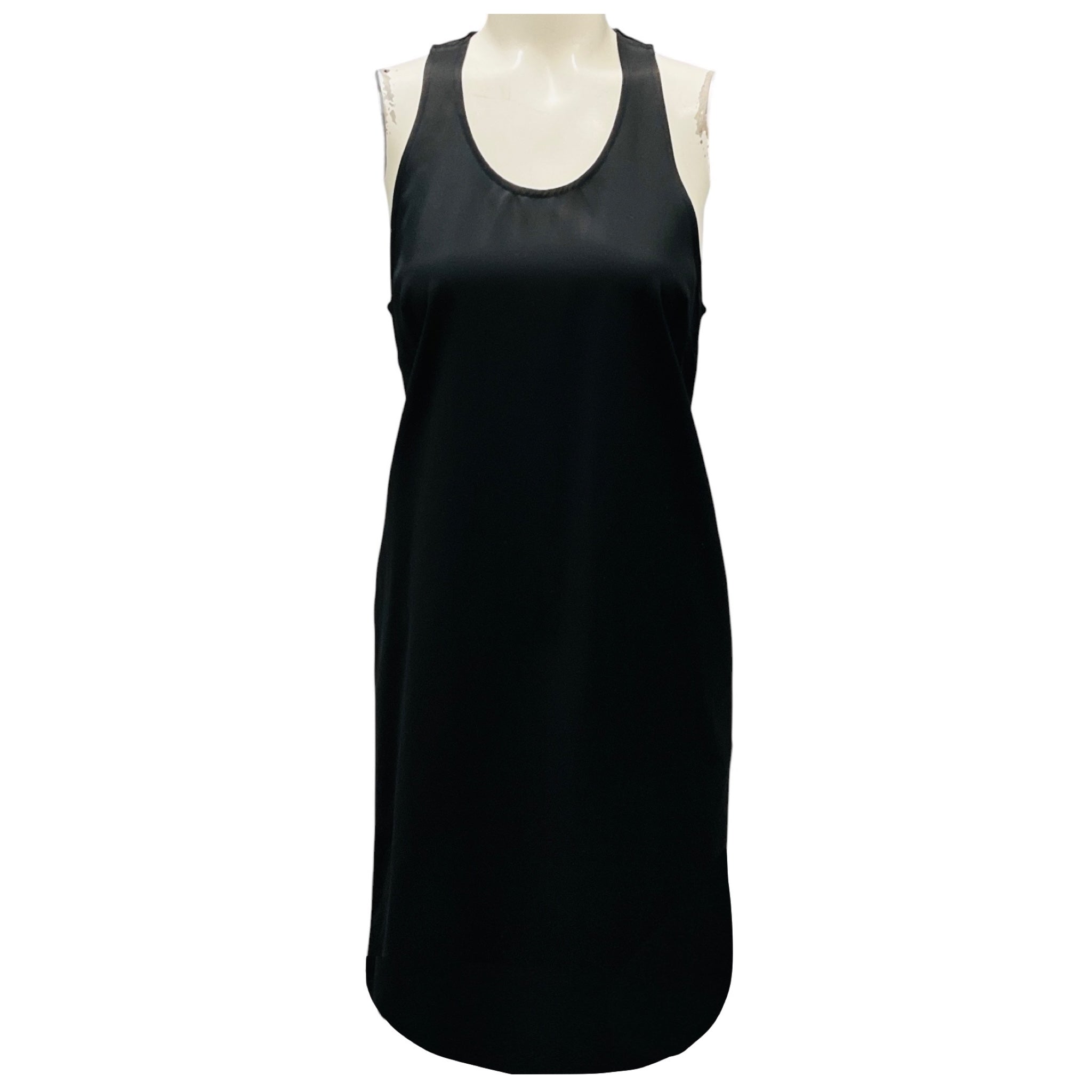 Toteme Black Viscose Cotton Scoop Neck Dress