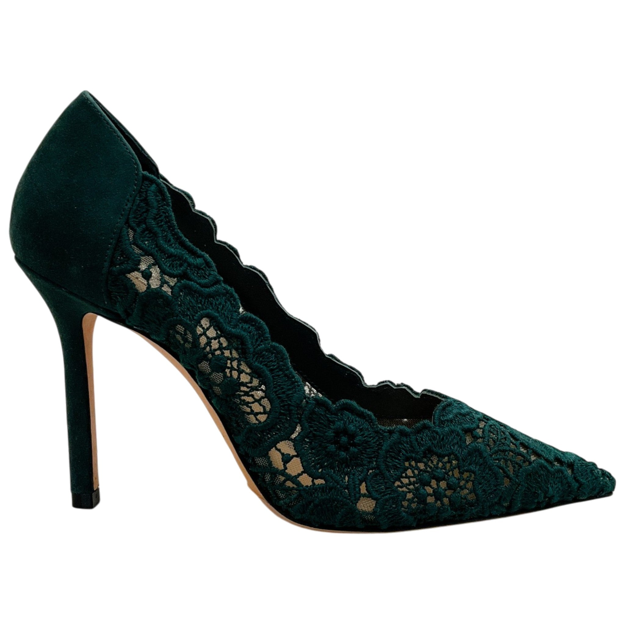 Arteana Cyprus Green Lace / Suede Pumps