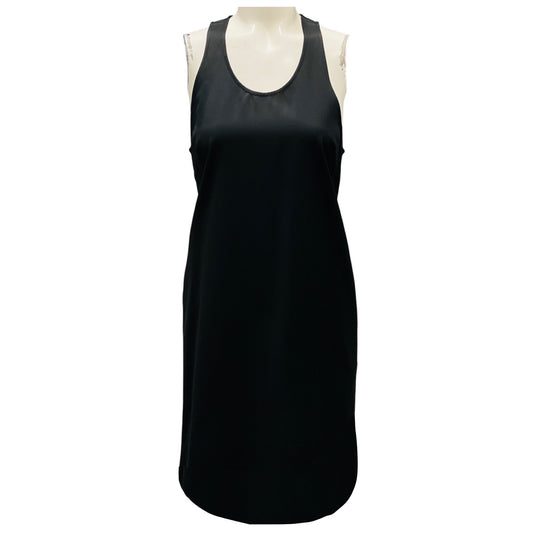 Toteme Black Viscose Cotton Scoop Neck Dress