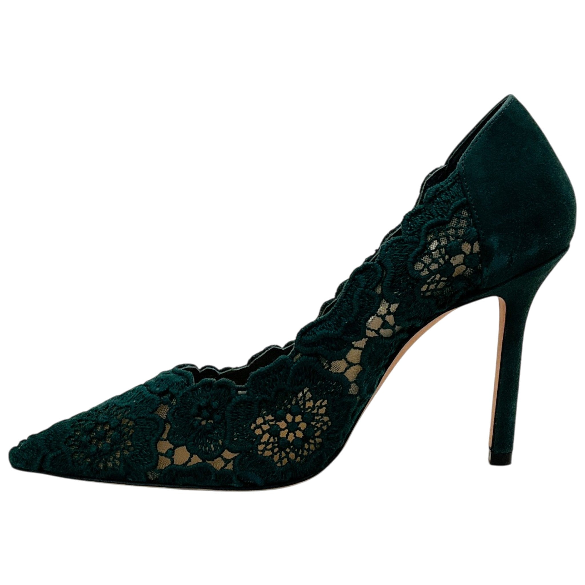 Arteana Cyprus Green Lace / Suede Pumps