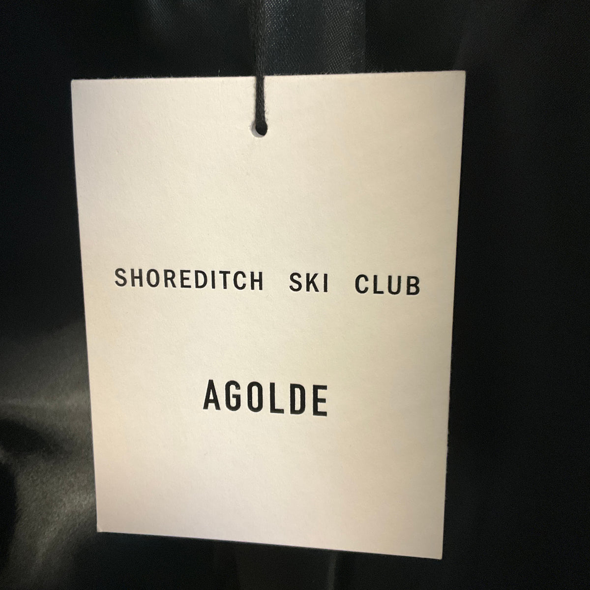 Agolde x Shoreditch Ski Club Shade Grey Maren Faux Shearling Jacket