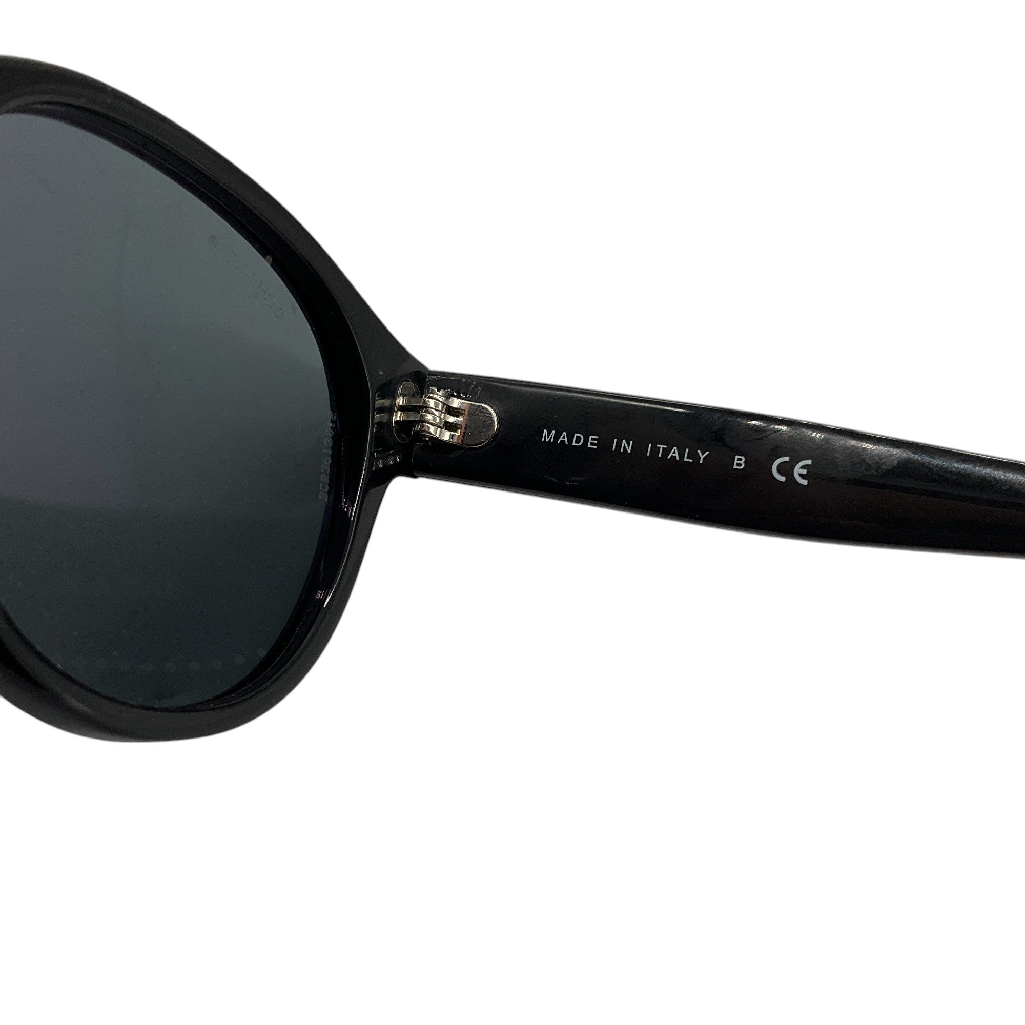 Chanel Black Round CC Cocomark Sunglasses