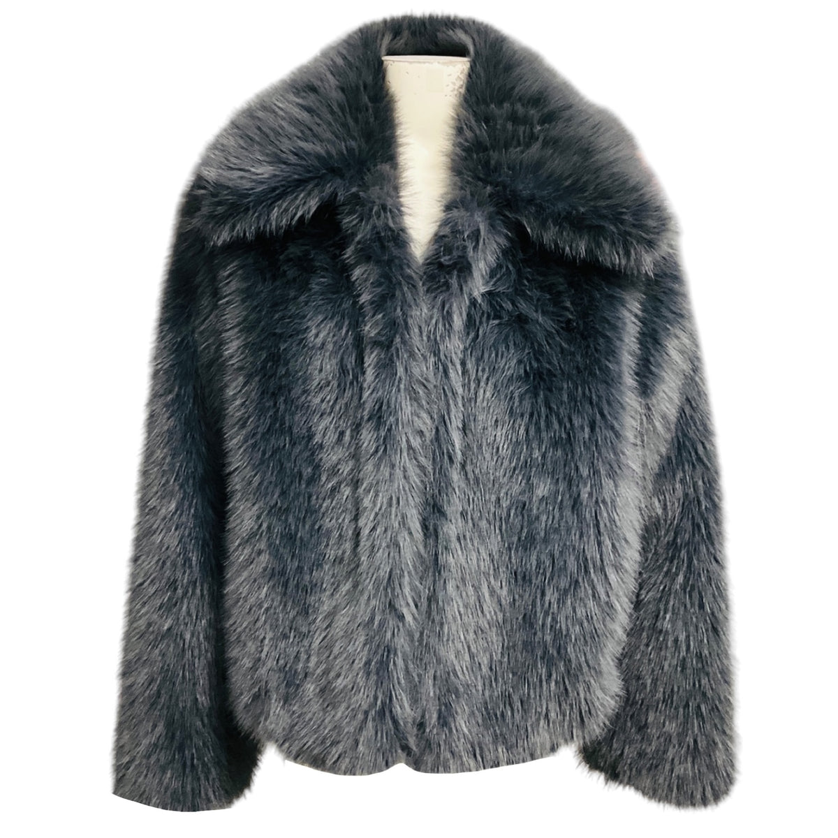 Agolde x Shoreditch Ski Club Shade Grey Maren Faux Shearling Jacket