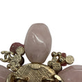 Load image into Gallery viewer, Chanel RARE 2005 Rose Quartz Stone Embellished CC Logo Pendant Gold Chain Belt
