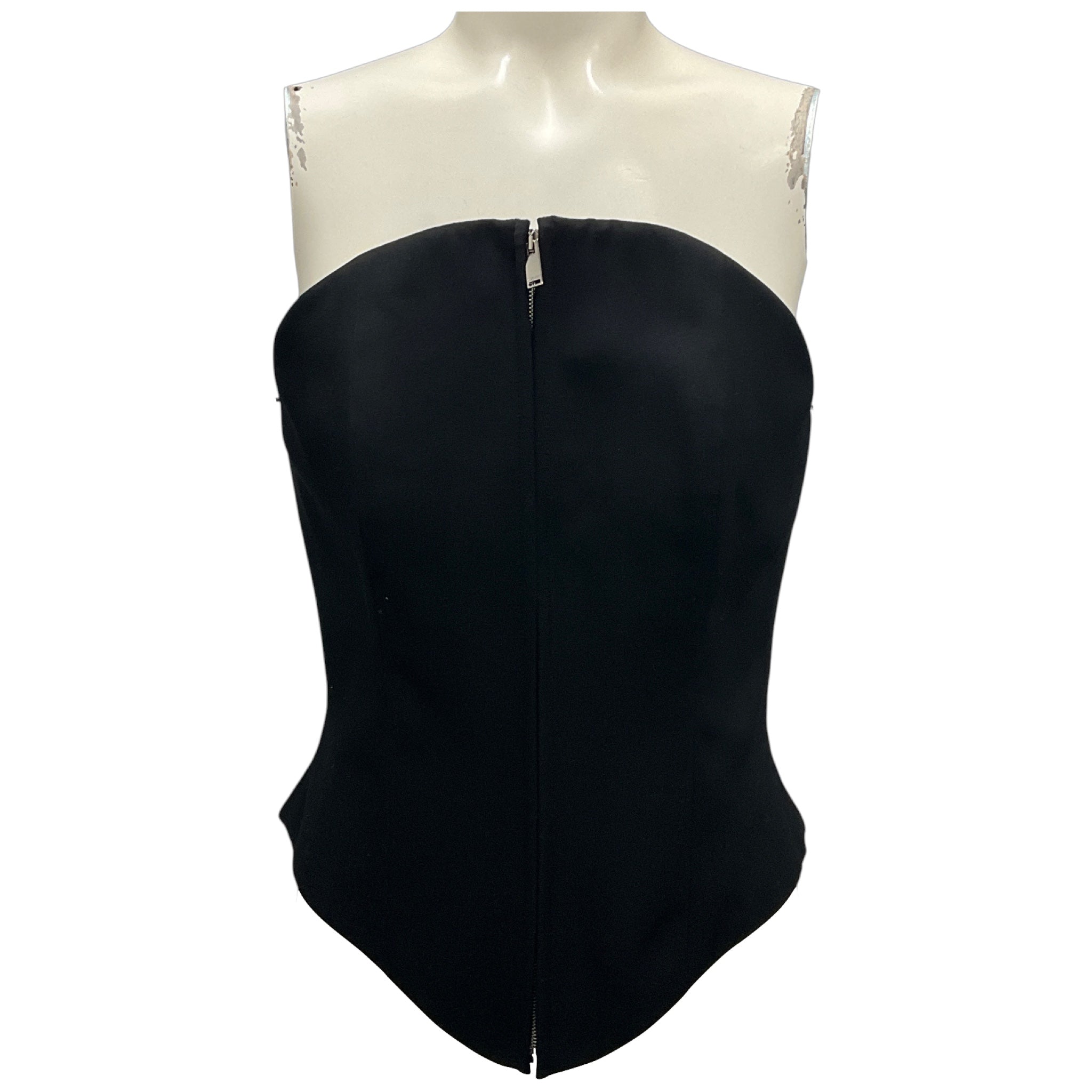 Alexander McQueen Black 2024 Bustier Top
