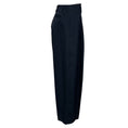 Load image into Gallery viewer, McQueen Navy Wide Leg Tailored Wool Trousers
