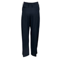 Load image into Gallery viewer, McQueen Navy Wide Leg Tailored Wool Trousers
