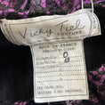 Load image into Gallery viewer, Vicky Tiel Couture Vintage Purple / Black Lace A-Line Skirt
