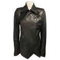 Load image into Gallery viewer, Ann Demeulemeester Black Leather Luvas Jacket

