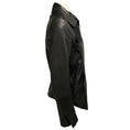 Load image into Gallery viewer, Ann Demeulemeester Black Leather Luvas Jacket
