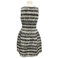 Load image into Gallery viewer, Prabal Gurung Black / White Sleeveless Tweed Dress
