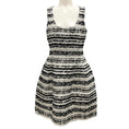 Load image into Gallery viewer, Prabal Gurung Black / White Sleeveless Tweed Dress
