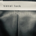 Load image into Gallery viewer, Sacai Black Luck Hand Painted Leather Jacket with Fringe
